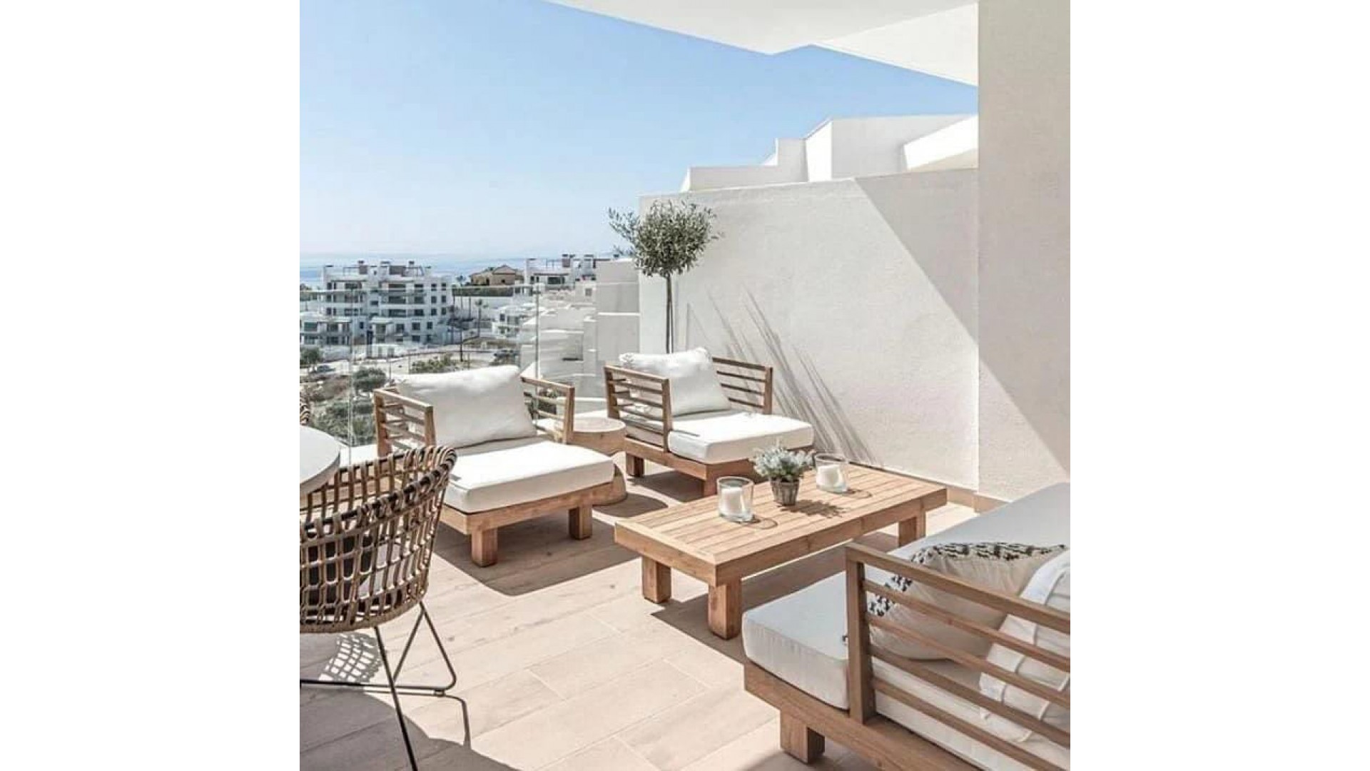 Ahşap Balkon Bahçe Ahşap Oturma odası