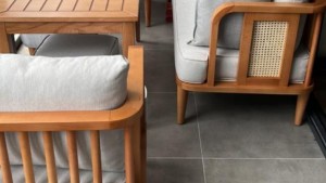 Ahşap Balkon Bahçe Ahşap Oturma odası