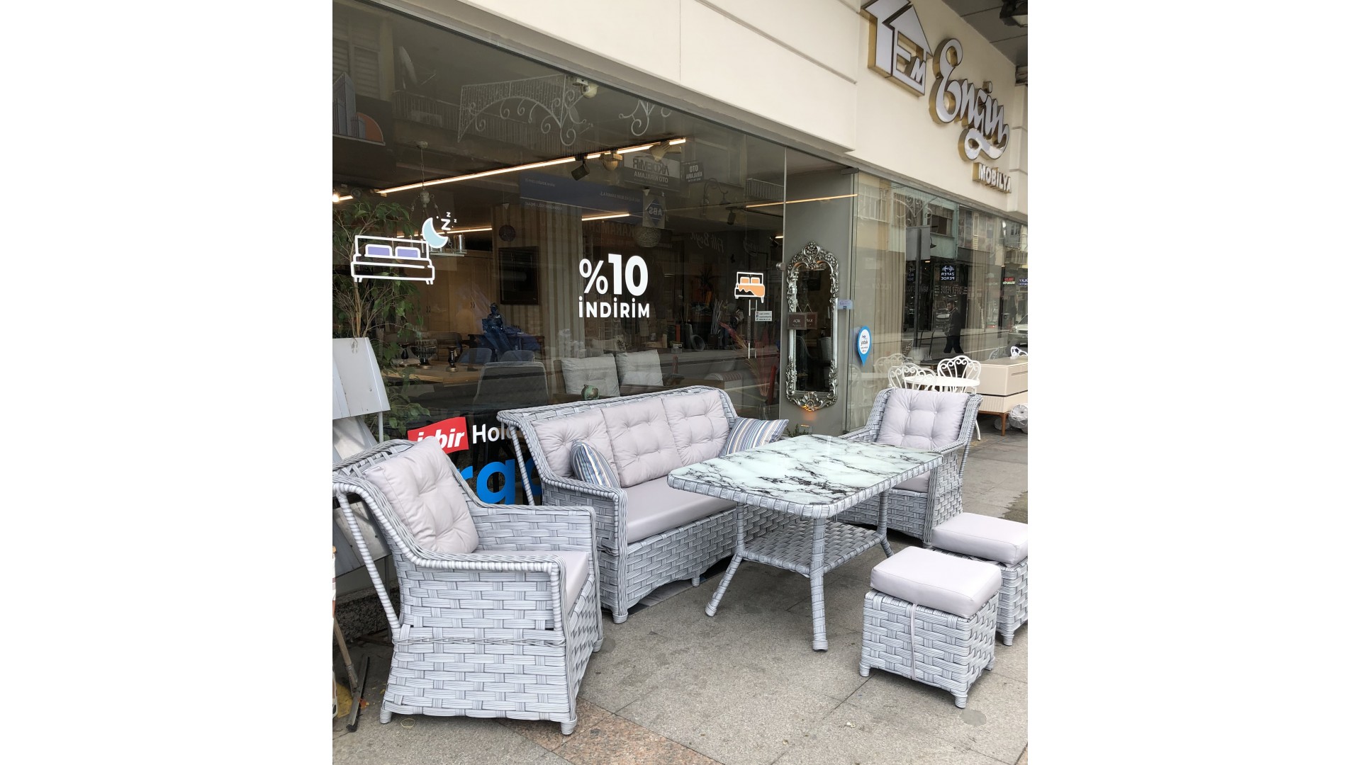 Rattan Balkon Bahçe Sehpa ve Aksesuar