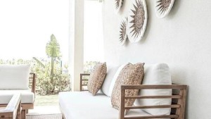 Ahşap Balkon Bahçe Ahşap Oturma odası